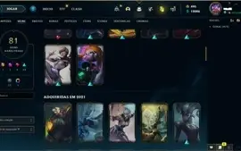 Vendo conta de lol lvl 282 - 4 Skins vitoriosas