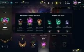 Vendo conta de lol lvl 282 - 4 Skins vitoriosas