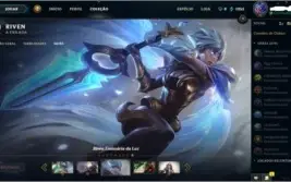 Conta unranked lv 30 com skin Riven Emissária da Luz