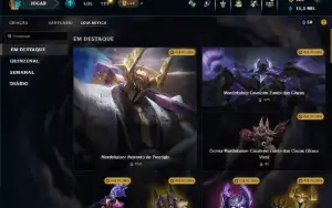 Mestre com 150 Champs e 20 Skins ( 600 PDL )