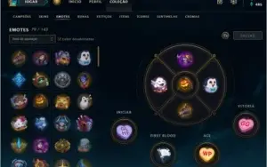Conta Platina com poucos jogos e skins
