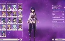 GENSHIN IMPACT (Conta pessoal) - 14 Personagens 5 ⭐ - AR 59