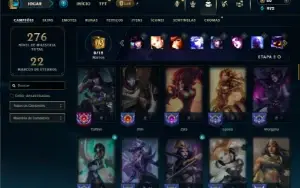 Prata 2 com 80 Champs e 48 Skins ( ADC / SUP )