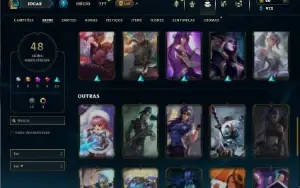Prata 2 com 80 Champs e 48 Skins ( ADC / SUP )