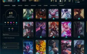 Prata 2 com 80 Champs e 48 Skins ( ADC / SUP )