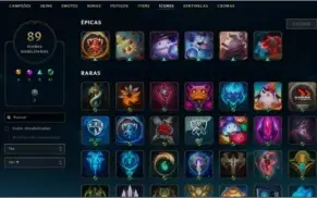 Conta de lol Nvl 206