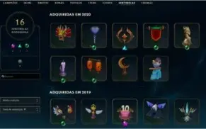 Conta LOL D3 2021 - 294 Skins (contêm Vayne Ladra de Almas)