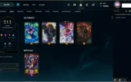 Conta No Lol Lv 423, 213 Skins E Full Champ