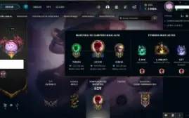 Conta No Lol Lv 423, 213 Skins E Full Champ