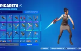 Conta fortnite com 95 skins +picaretas +330 emotes +1.100 vb