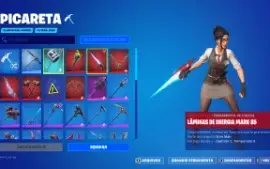 Conta fortnite com 95 skins +picaretas +330 emotes +1.100 vb