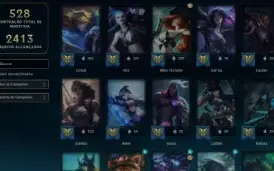 Conta LoL 915 Skins full eternos