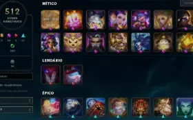 Conta LoL 915 Skins full eternos