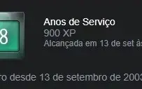 CONTA STEAM 18 ANOS (13 SETEMBRO DE 2003) COM 10 e 5 ANOS
