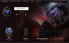 Conta unranked smurf