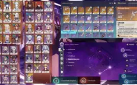 AR59 com 24xT5 Raiden C2+Bis Ayaka+Bis Ganyu+Bis + Star Rail
