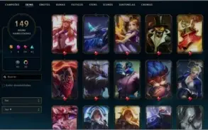 CONTA DIAMANTE 1 SEM FAZER A MD10, MMR DE MESTRE, 149 SKINS