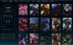 CONTA DIAMANTE 1 SEM FAZER A MD10, MMR DE MESTRE, 149 SKINS