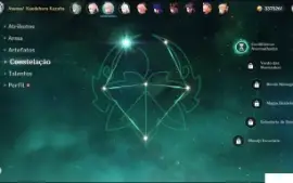 Conta genshion com kazuha c1,Hutao, ganyu entre outros