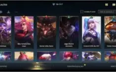 Conta wild rift 16 skins