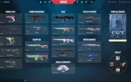 Conta valorant LV alto com muita skin