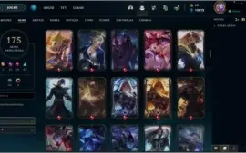 CONTA COM 174 SKINS, MUITAS PRESTÍGIO
