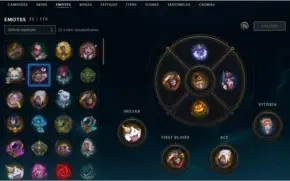 CONTA GOLD LOL 77 SKINS 151 CHAMPIONS