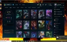 Vendo conta com mais de 679 skins