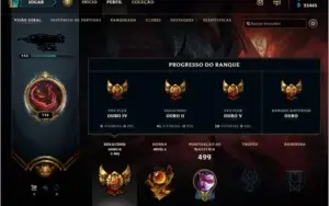 Conta LOL Elo OURO II