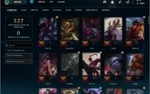 Conta diamante 2 com 103 champs e 74 skins ( 4 ultimates )