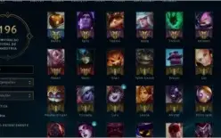 Conta unrankded com Oriana Vitoriosa, 95 champs e 95 skins