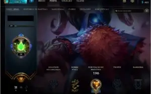 Conta unrankded com Oriana Vitoriosa, 95 champs e 95 skins