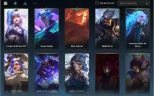Conta WR - Esmeralda 1 com 17 Skins e 42 Champs