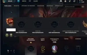 Conta Unranked com 79 Champs e 43 Skins