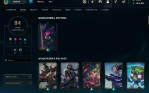 ⭐️LOL ⭐️LEVEL 280 ⭐️84 skins⭐️Ano 2015⭐️19k Essencial⭐️