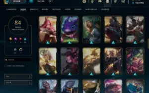 ⭐️LOL ⭐️LEVEL 280 ⭐️84 skins⭐️Ano 2015⭐️19k Essencial⭐️