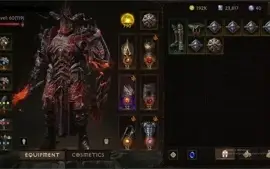 Conta Diablo Immortal lv60(119+) cruzado top 1 pvp 775 reso