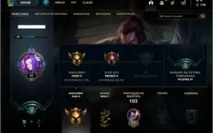 Conta ouro 2 com 9 skins e 40 champs