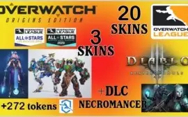 Vendo Conta Overwatch Diamante + Skins Liga