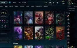Conta league of legends 746 Skins