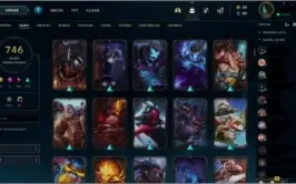 Conta league of legends 746 Skins