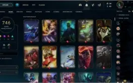 Conta league of legends 746 Skins