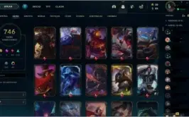 Conta league of legends 746 Skins