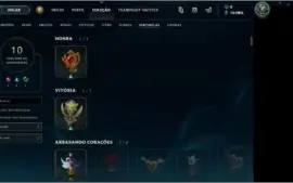 CONTA OURO 1, TODOS OS CHAMPS, 51 SKINS