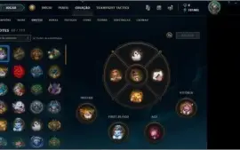 CONTA OURO 1, TODOS OS CHAMPS, 51 SKINS