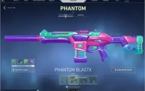 Conta Valorant com 702 reais gastos em skins (3 facas)
