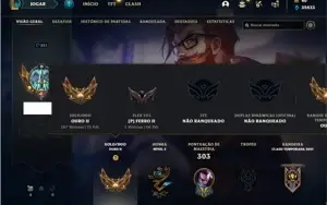 Conta ouro 2 com 93 Champs e 64 Skins + 32k de Essencia Azul
