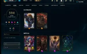 Conta Lol 800 Skins + Valorant Varias Facas