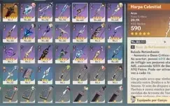 Venti, Zhongli, Ganyu, Yae Miko, Keqing + 2 armas 5* Ar47