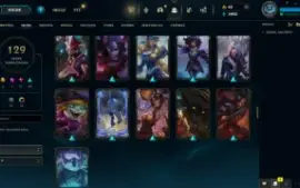 Conta LOL LVL 317 | 135 Campeões| 129 Skins |GOLD 4| 2016
